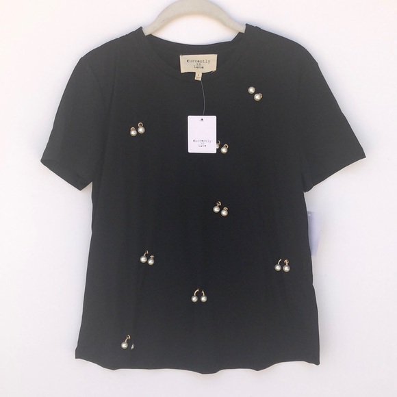 NWT Nordstrom Faux Pearl Tee - Picture 4 of 7